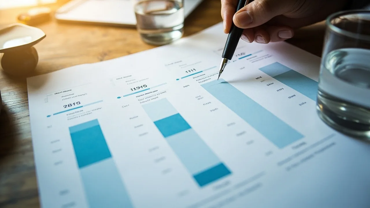 Platform-comparison research document on a desk
