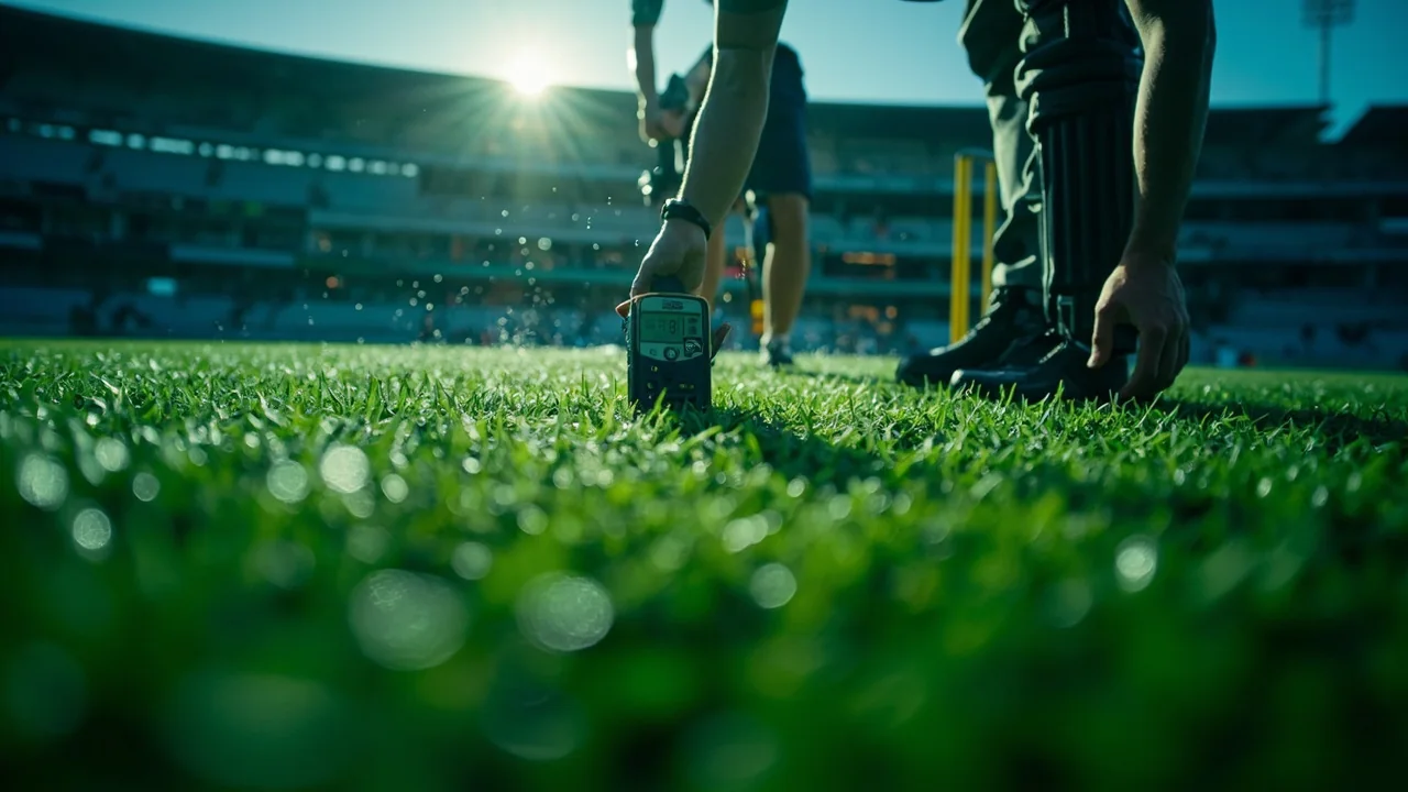 Ground staff and pitch preparation