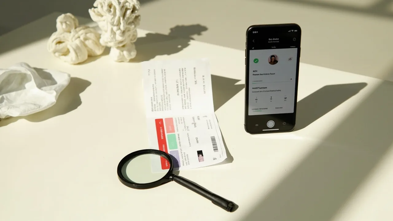 Wallet KYC document check on a mobile screen